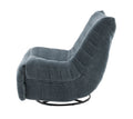 Talmon Glider Recliner W Swivel, Shadow Chenille Lv02751 Gray Upholstered