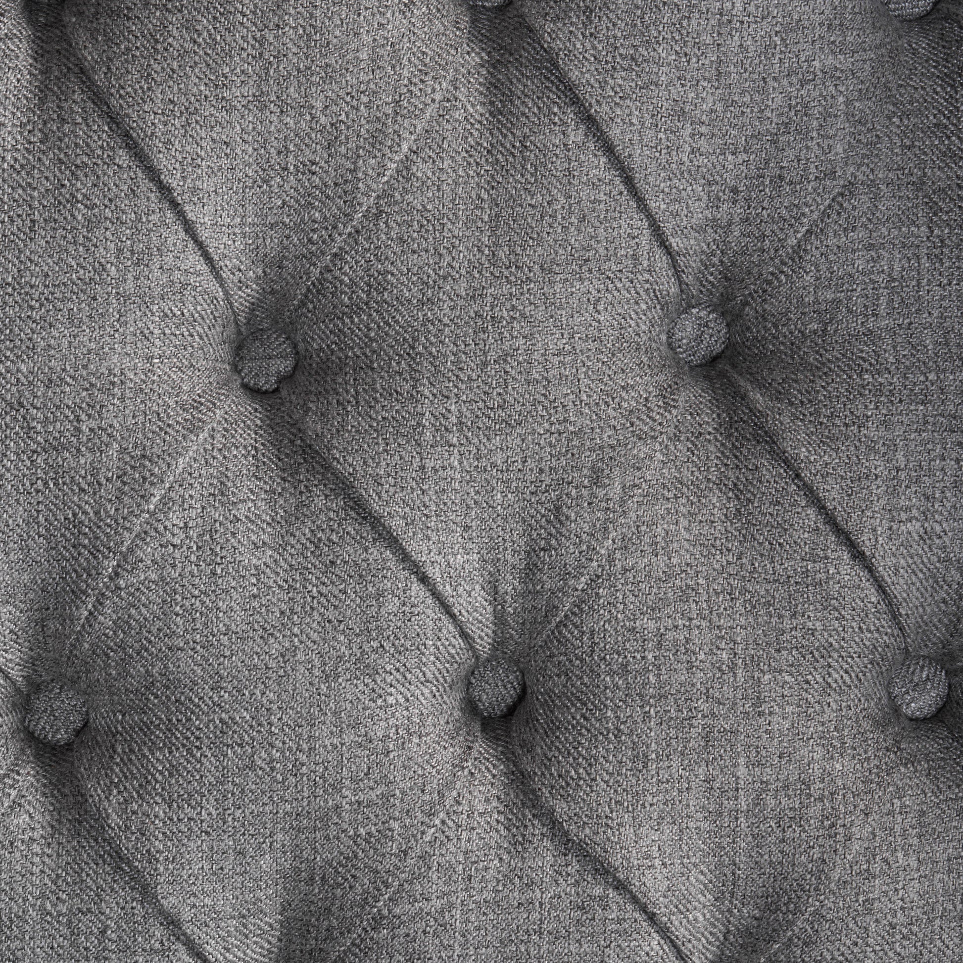 Accent Chair Grey Fabric