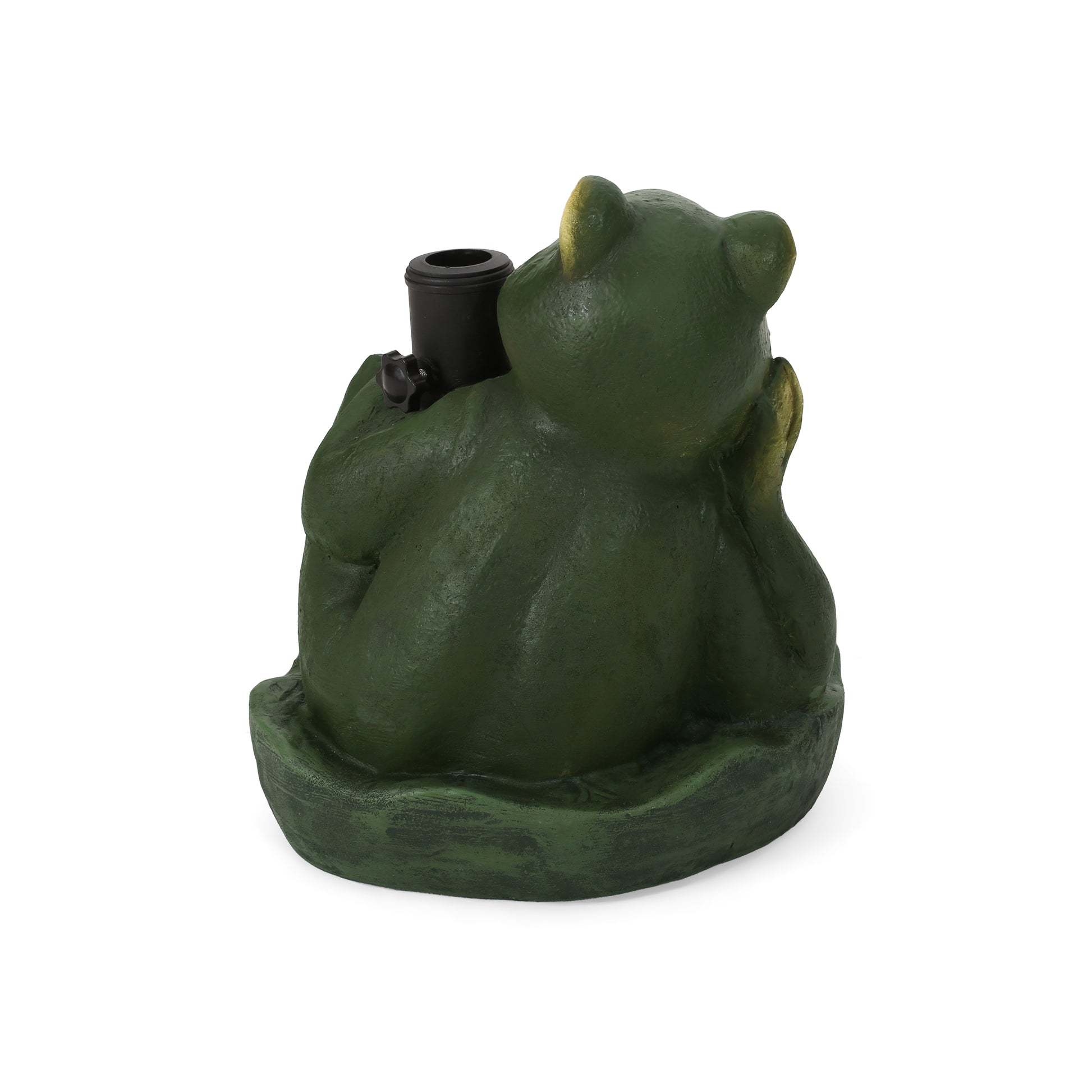 Frog Umbrella Base Green Concrete