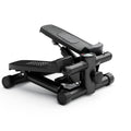 Mini Fitness Stepper, Hydraulic Fitness Stepper With Resistance Bands And Display, Silent Design, Weight Capacity 300Lbs, Portable Stepper For Total Body Workout,11.3