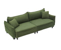 2345 Green Corduroy Fabric, Sofa Can Be Converted Into A Sofa Bed With Two Throw Pillows, Suitable For Living Room And Other Scenes Green Corduroy 3 Seat