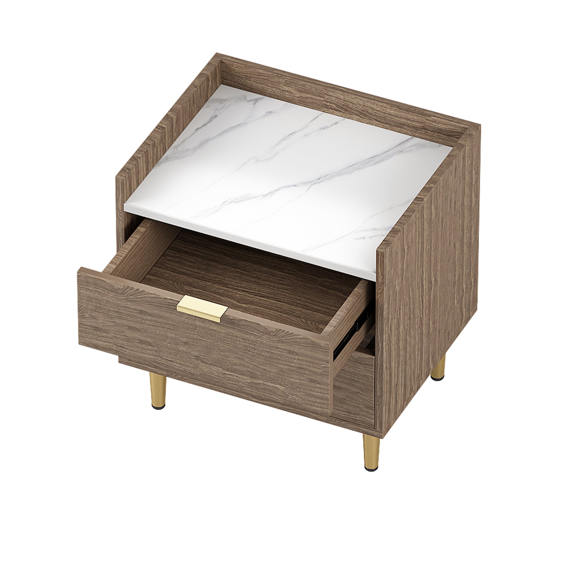 3 Pieces Bedroom Sets Queen Size Tufted Upholstered Platform Bed With Motion Activated Night Lights And Usb Charger, Modern Storage Nightstand And Dresser, Natural Queen Natural 3 Piece Set Wood