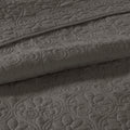 Reversible Bedspread Set Dark Grey Full Dark Grey Cotton