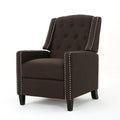 Classic Coffee Fabric Push Back Chair Coffee Fabric