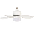 16 Inch Socket Fan Light Ceiling Fans With Remote Screw In Ceiling Fan Dc Motor Noiseless 3 Wind Speed White Pc