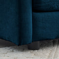 Sofa Set Of 2 Chenille Couch, 2 3 Seater Sofa Set Deep Seat Sofa, Modern Sofa Set For Living Room, Blue Chenille Blue Chenille 5 Seat