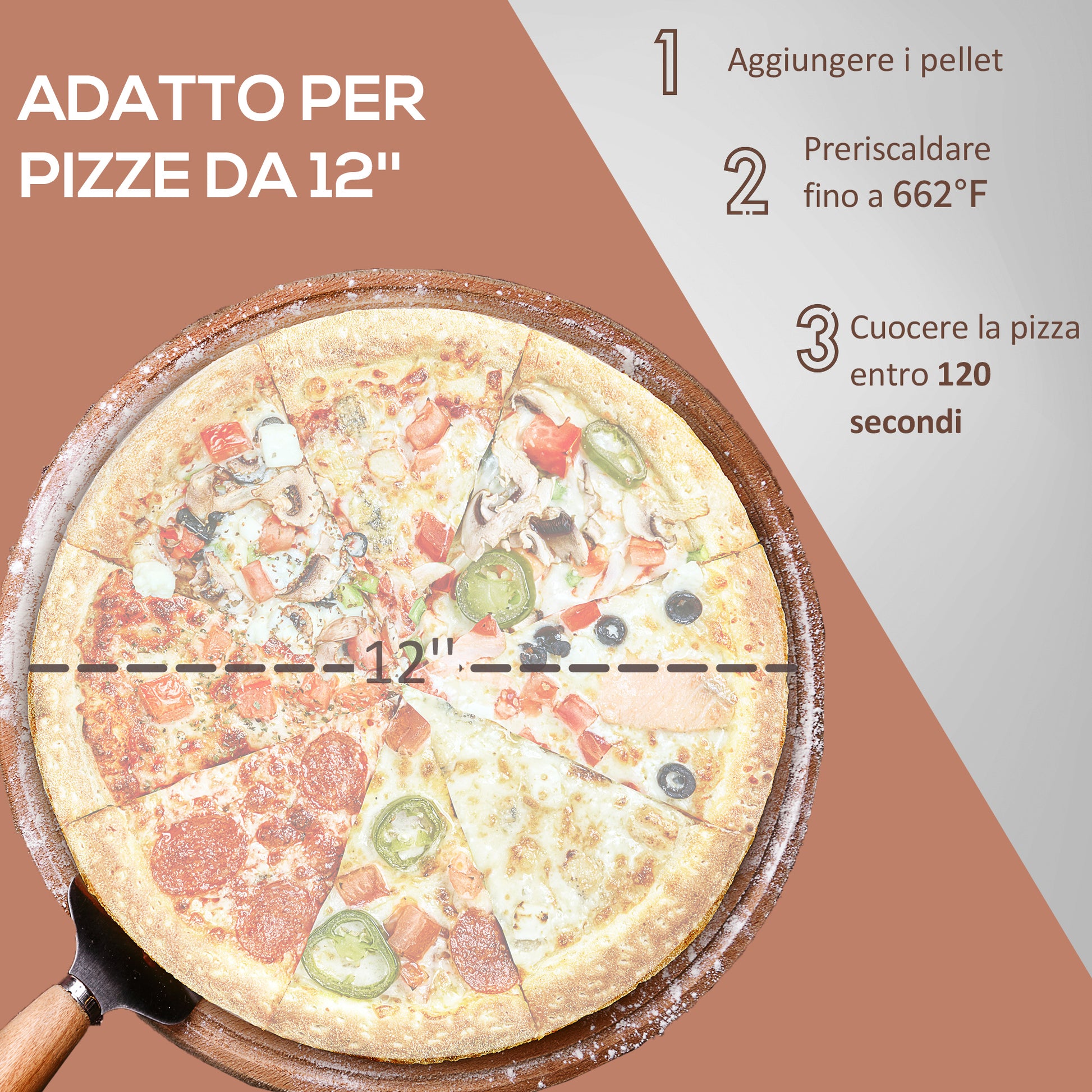 Outsunny Outdoor Pizza Oven With 12" Stone, Peel And Cover, Portable Pellet Wood Fired Pizza Maker With Foldable Legs, Stainless Steel Pizza Grill For Outside, Backyard, Outdoor Kitchen Black Steel