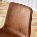 Table And Chair Set. Modern Dining Table With Mdf Top And Beautiful Mdf Legs. Comes With Brown Comfortable Chair With Seat And Metal Legs. Suitable For A Wide Range Of Decorative Styles. Brown,Wood Seats 4 Mdf