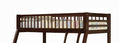 Jason Espresso Finish Twin Full Bunk Bed Espresso Synthetic Wood