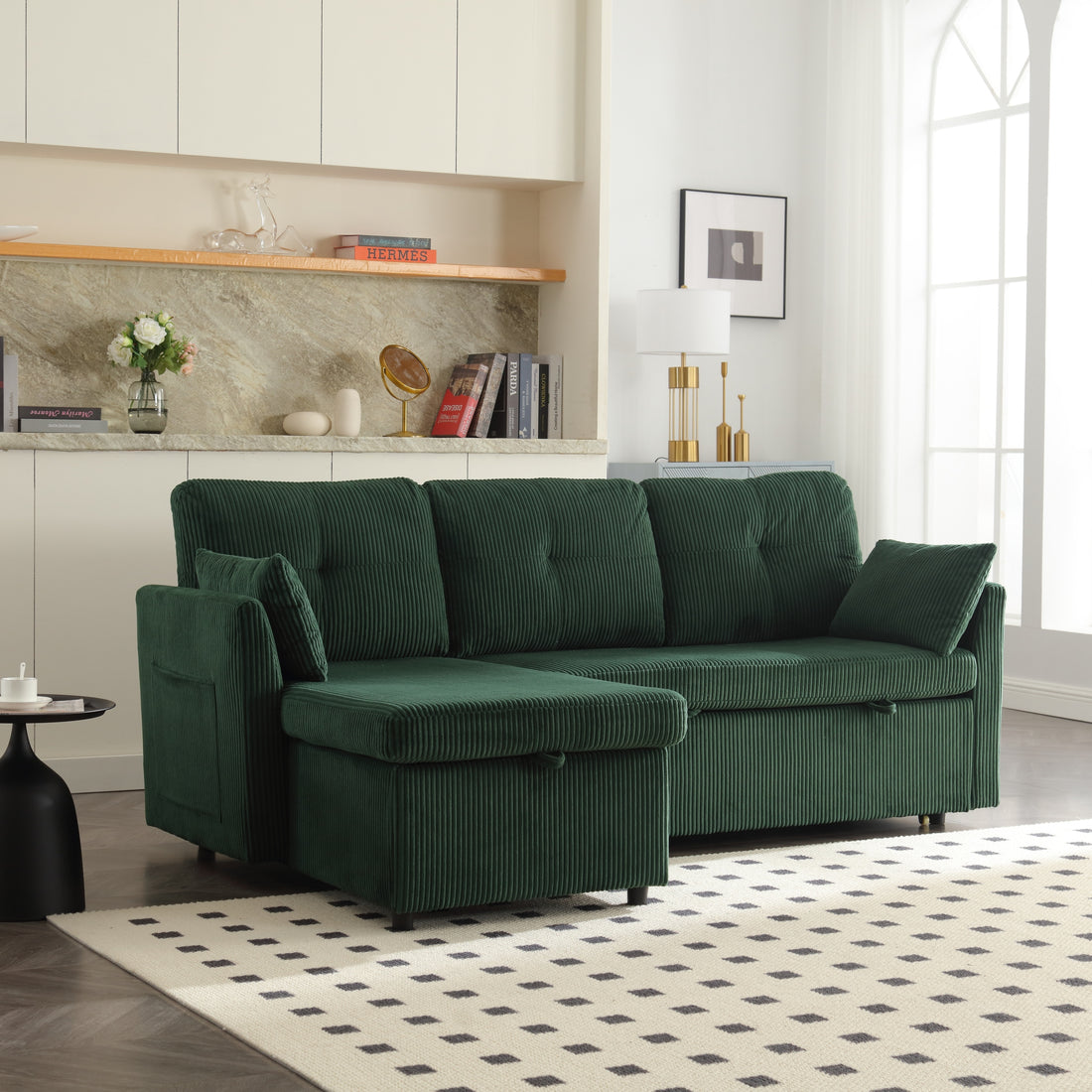 United Modular Sectional Sofa L Shaped Modular Couch With Reversible Chaise Modular Sofa Sectional Couch With Storage Seats Emerald Velvet 4 Seat