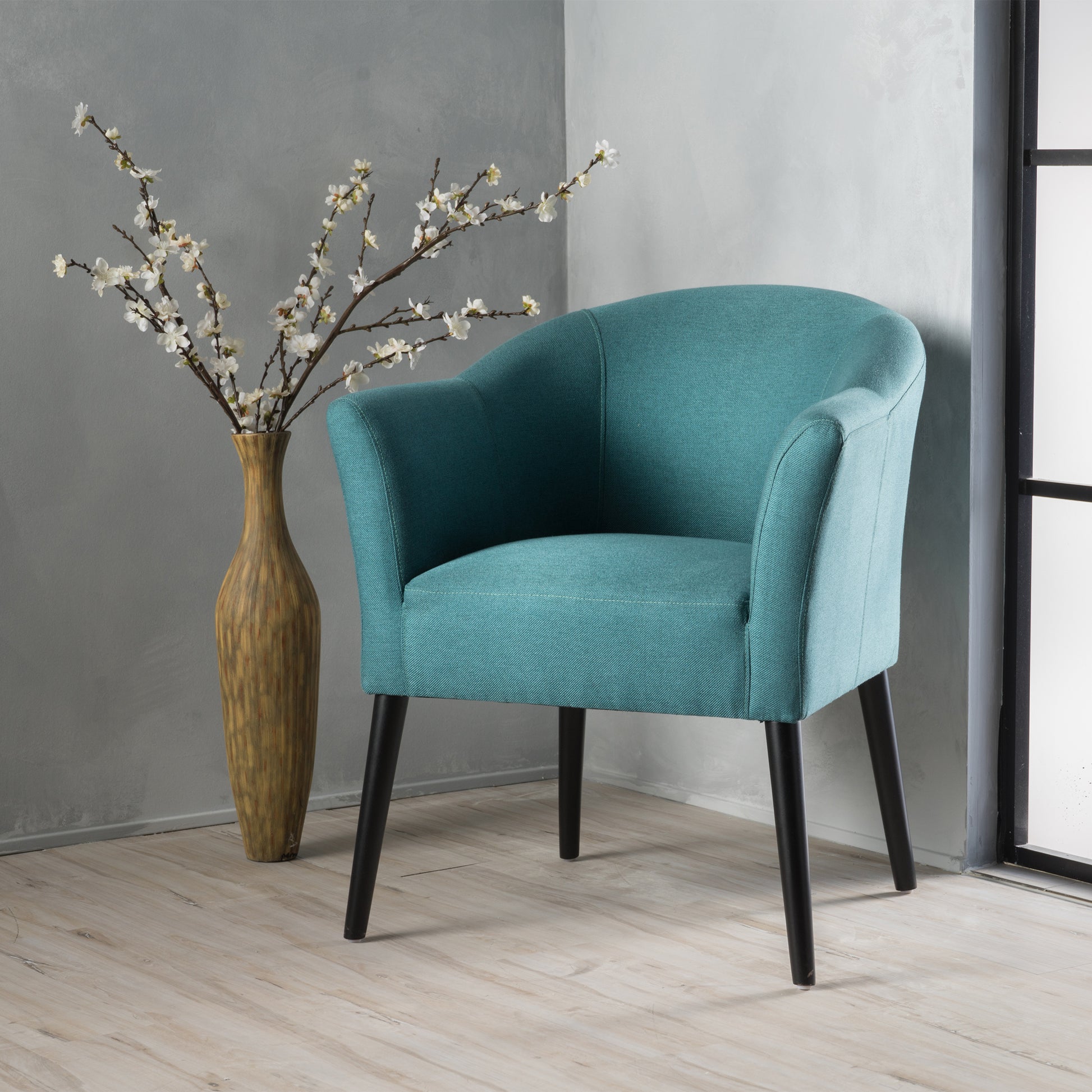 Arm Chair Teal Fabric