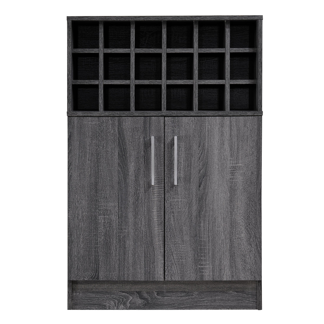 Wine & Bar Cabinet Grey Particle Board