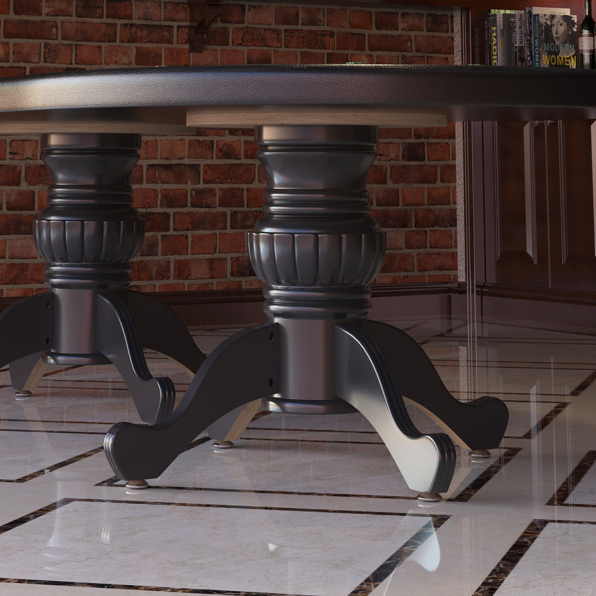 96" Oval Aura Poker Table For 10 Players Texas Holdem Poker Card With Bet Line Felt Surface Jumbo Cup Holders Green Green Primary Living Space Modern Wood