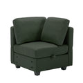 Oversized Modular Sectional Convertible Fabric Sofa Set,Extra Large Sectional Storage Seat Couch For Living Room, 3 Seat Modern Modular Sofa Green Green Polyester 3 Seat