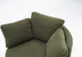 029 Teddy Fabric Swivel And Storage Chair With Back Cushion For Living Room,Green Green Primary Living Space Modern Foam Teddy