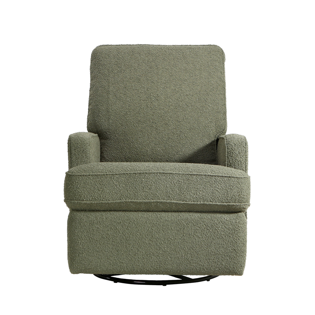 Tucker Swivel Recliner In Sage Boucle Sage Fabric