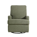 Tucker Swivel Recliner In Sage Boucle Sage Fabric