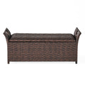 Wing Pe Storage Bench Brown Multi Rattan