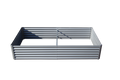 6X3X1Ft Galvanized Raised Garden Bed, Outdoor Planter Garden Boxes Large Metal Planter Box For Gardening Vegetables Fruits Flowers, Silvery Silver Garden & Outdoor Steel