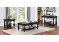 Rustic Style Antique Black 1Pc Coffee Table Open Bottom Shelf Plank Style Table Top Living Room Furniture Antique Black Primary Living Space Classic,Contemporary,Modern,Rustic,Transitional Open Storage Rectangular Coffee & End Tables Solid Wood