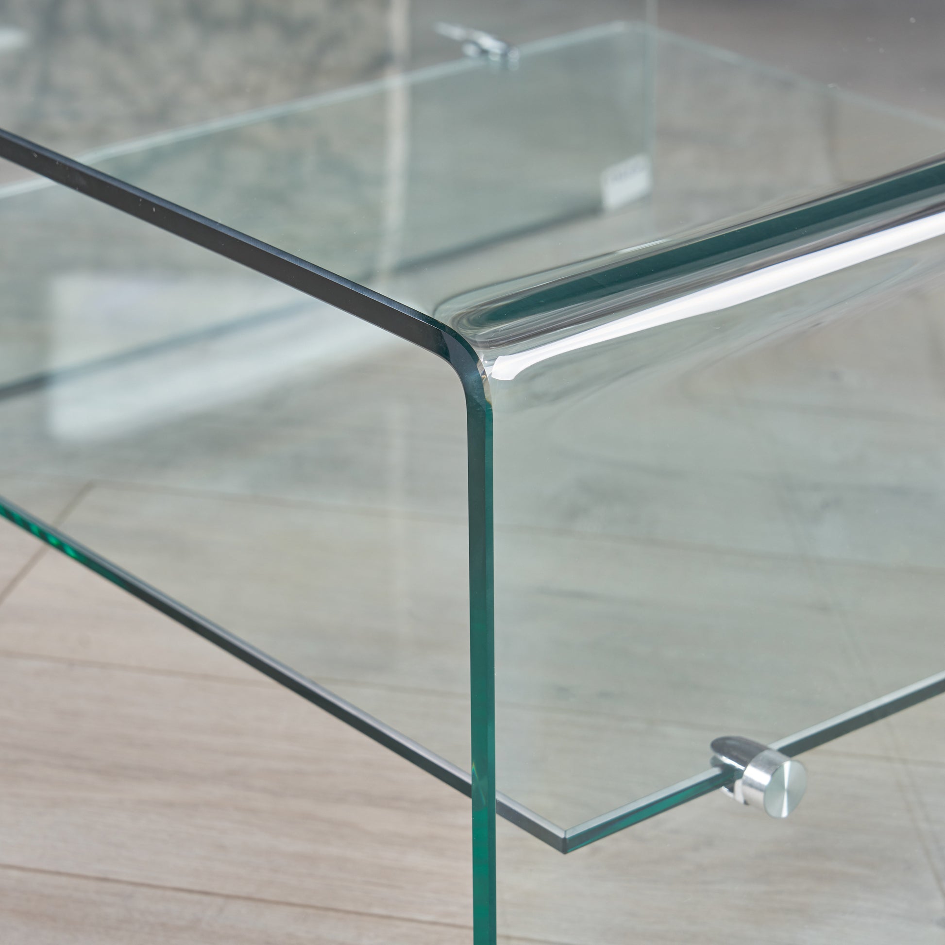 Coffee Table Clear Tempered Glass