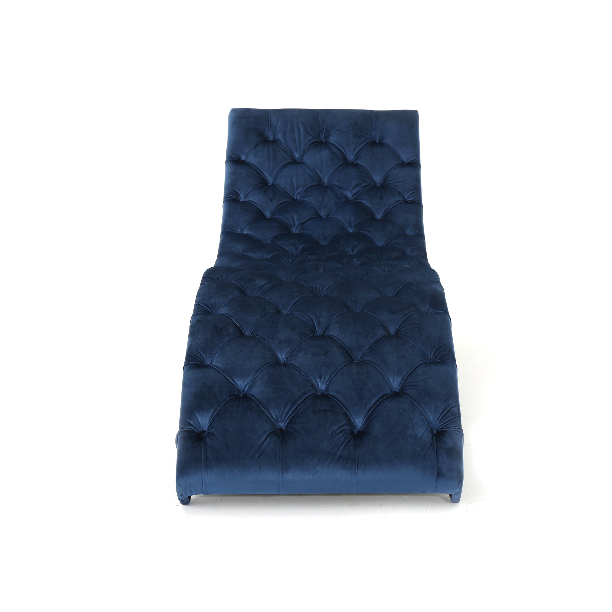 Chaise Lounge Antique Navy Blue Altay Velvet