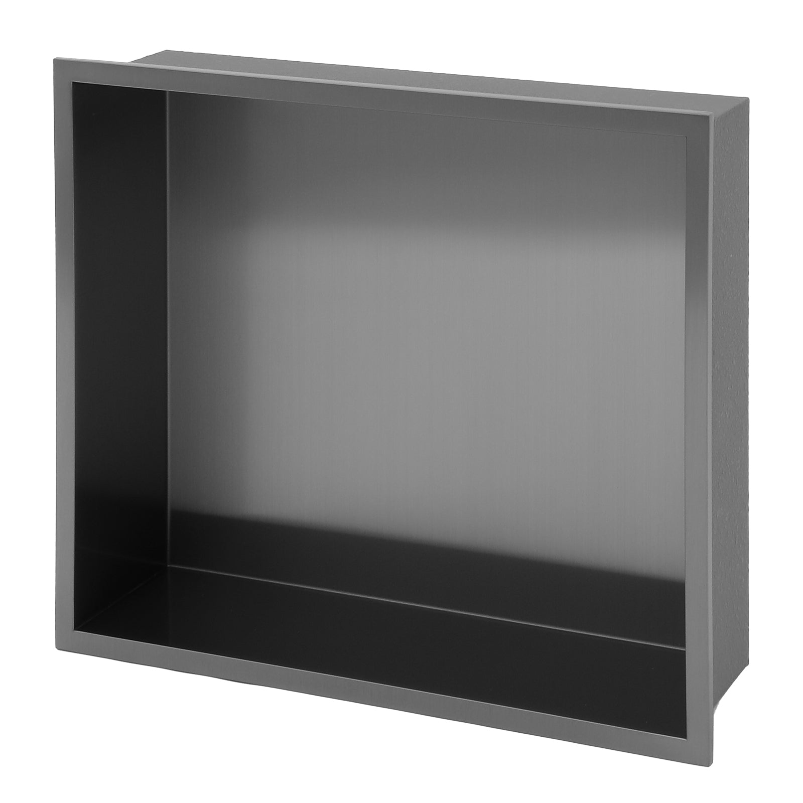 15" X 13" Stainless Steel Shower Niche, Gunmetal Black Gunmetal Black Stainless Steel