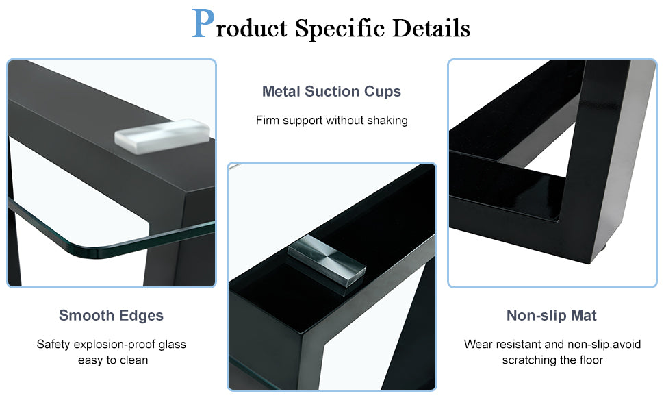 Table And Chair Set.A Rectangular Dining Table Features With Tempered Glass Top And Sleek Black Mdf Stand.Paried With 4 Pu Chairs With Checkered Armless High Back And Electroplated Metal Legs. Transparent,White Seats 4 Mdf Glass