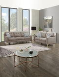 Eye Catching Attractive 2Pc Sofa Set Light Brown Velvet Fabric Sofa Loveseat W Pillows Couch Firm Tufted Cushions Living Room Light Brown Primary Living Space Firm Tufted Back Contemporary,Modern Pine Square Arms Pine,Plywood,Velvet 5 Seat
