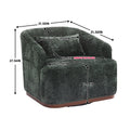 Coolmore Swivel Barrel Chair, Comfy Round Accent Sofa Chair For Living Room, 360 Degree Swivel Barrel Club Chair, Leisure Arm Chair For Nursery, Hotel, Bedroom, Office, Lounge Emerald Emerald Primary Living Space Foam Chenille