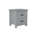 4 Pieces Bedroom Sets Queen Size Vintage Wooden Bed Frame With 2 Nightstands And 1 Dresser,Light Gray Box Spring Not Required Queen Light Gray 4 Piece Set American Traditional Solid Wood Mdf