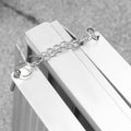 Homcom Textured Aluminum Folding Wheelchair Handicap Ramp, 6' Silver Aluminum