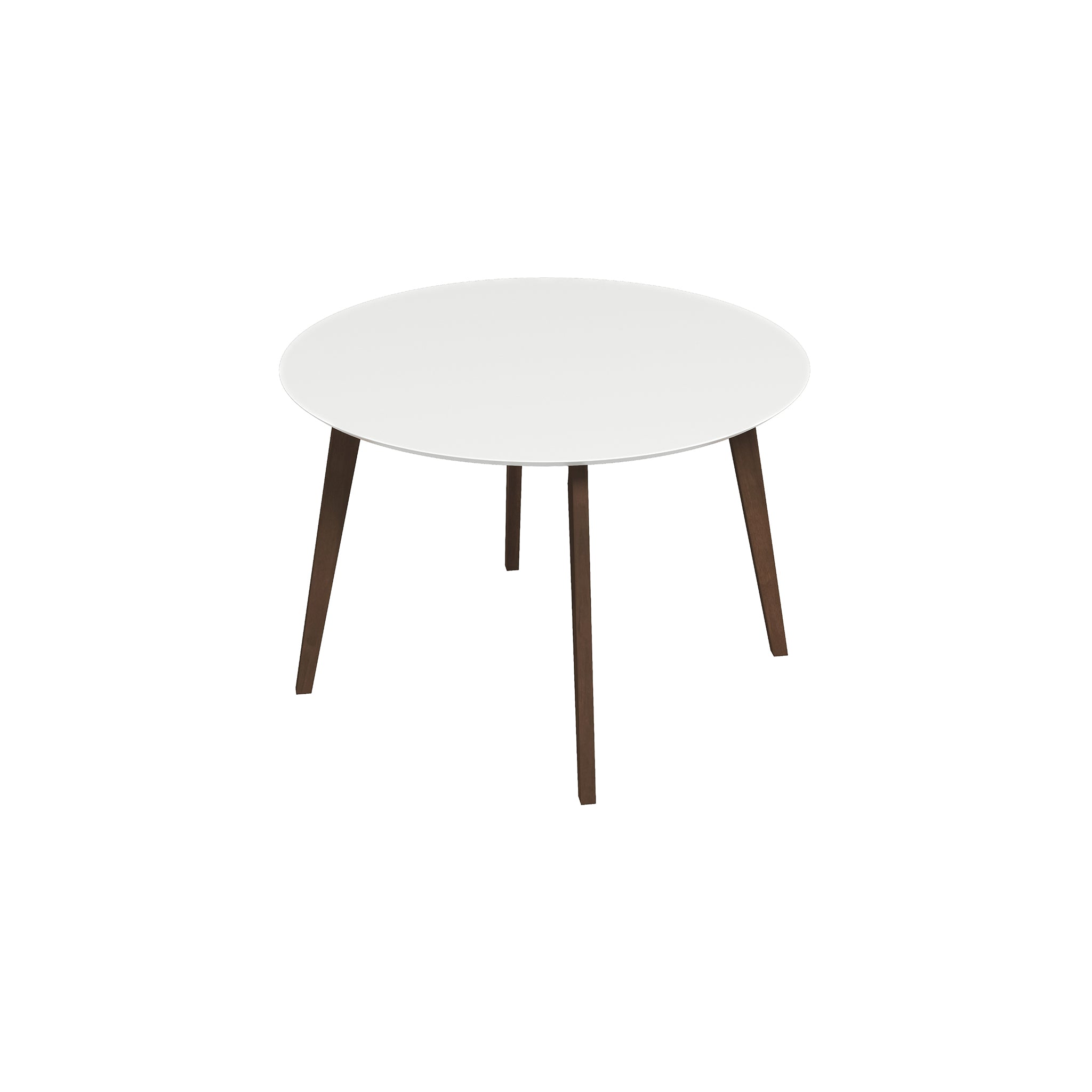 Alina Dining Table White Brown,White Seats 4 Brown Dining Room Mid Century Modern Oval Solid Wood