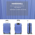 Abs Hard Shell 3 Piece Luggage Set 20 24 28 With 360 Rotating Wheel And Tsa Lock Men And Women Ideal For Business Trips And Family Getaways Purple Abs