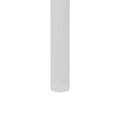 Rectangle Coffee Table With Gray Tempered Glass Top And White Legs, Modern Table For Living Room Gray Tempered Glass