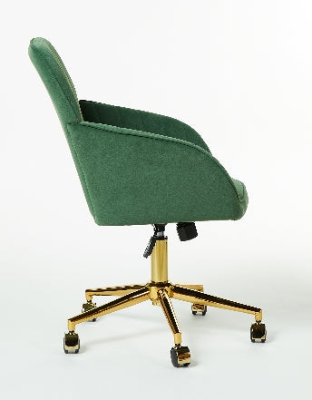 Ys Office Chair Blackish Green Velvet