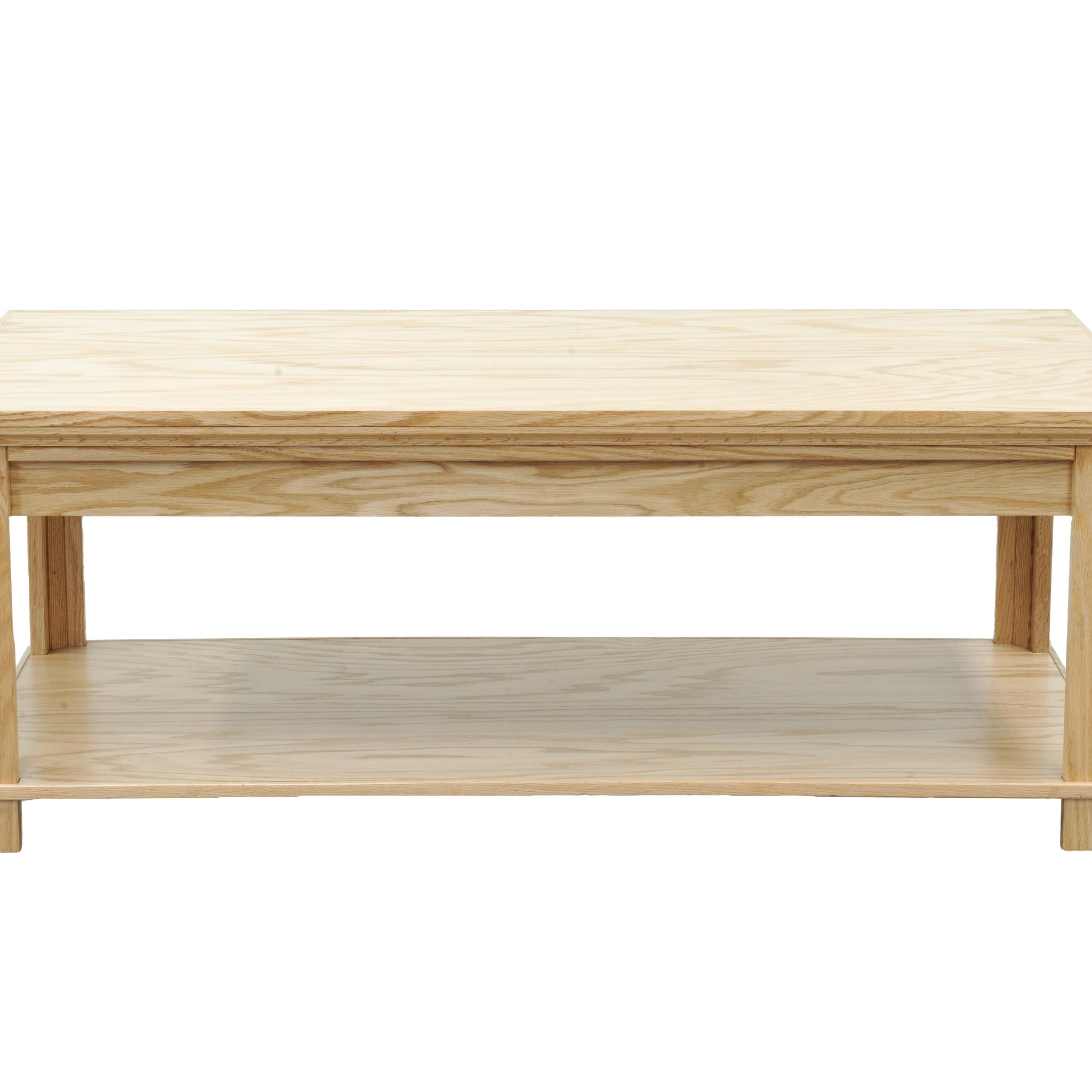 Topanga 48 Inch Coffee Table, No Assembly Required, Natural Finish Natural Wood