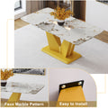 Modern Minimalist Rectangular Dining Table, 0.4 