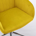 Ty Office Chair Bright Yellow Velvet