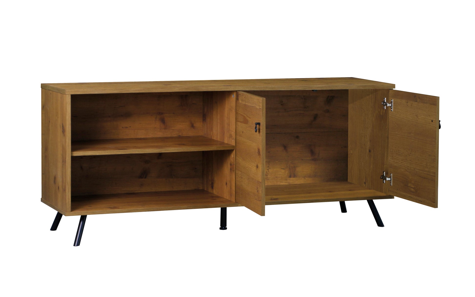 Tv Stand "Rustic Old Pine Tv Stand With Adjustable Storage Durable Media Console For Contemporary Living Fits Up To 75 Inch Tvs" Brown 70 79 Inches Solid Wood