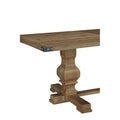 Tyler 88 Inch Classic Rectangular Dining Table, Rubberwood, Natural Brown Brown Rubber Wood