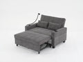 Futon Chair Bed Convertible Chair 3 In 1 Pull Out Sleeper Chair Beds With Usb Ports,Wear Resistant And Anti Scratch, Armchair Bed Sleeper For Living Room Dark Grey Tech Cloth Dark Grey Foam Tech Cloth 2 Seat