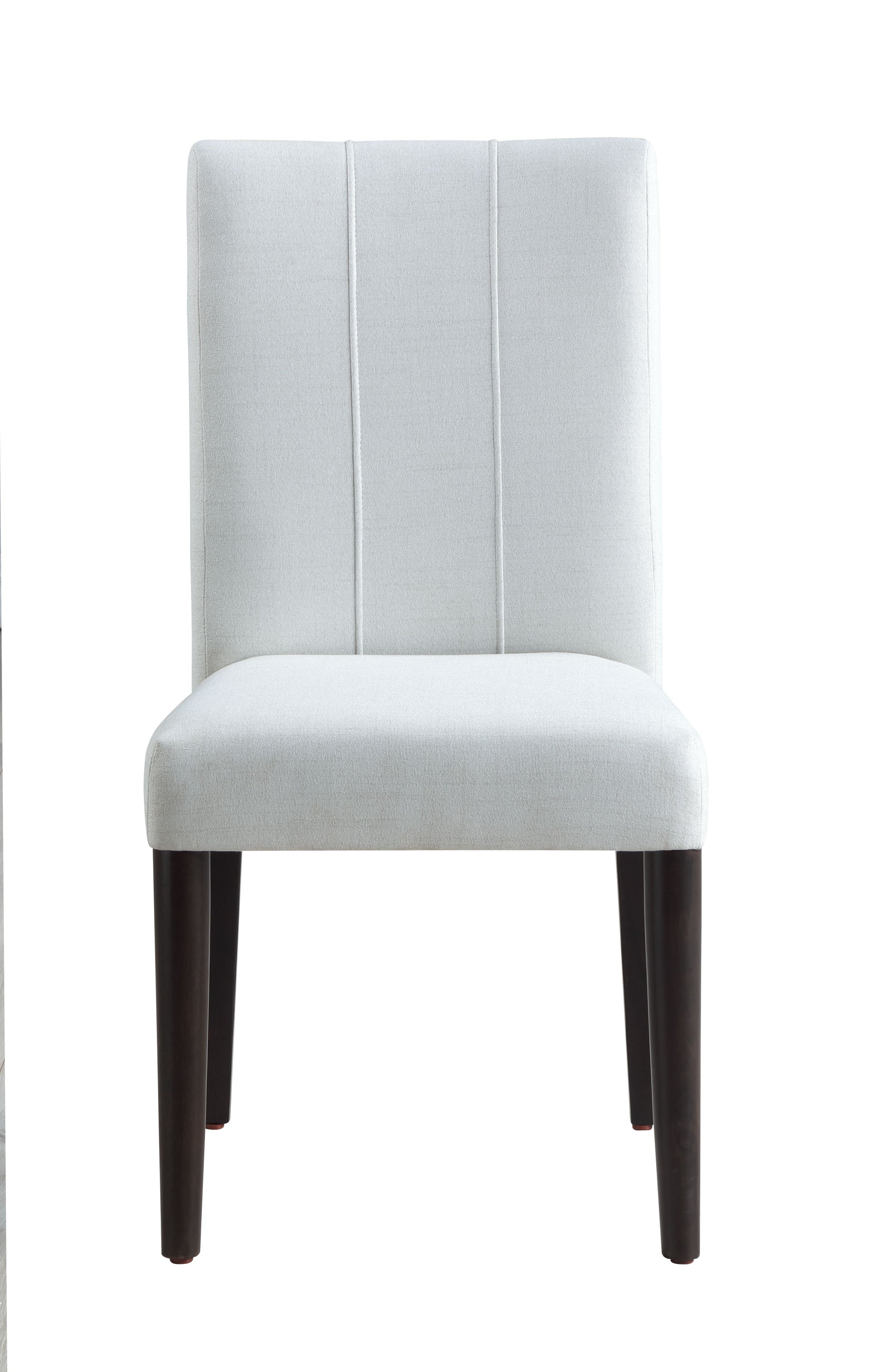 Carena White Finish Side Chair Set Of 2 White Synthetic Wood