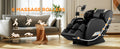 2024 Massage Chair Recliner With Zero Gravity With Full Body Air Pressure Black Pu Leather