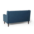 Seat Navy Blue Wood Paper Glass Metal 2 Seat