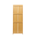 Rattan Door Bookshelf Display Case With Drawer Finish Open Storage Shelves Bookcase Oak Mdf