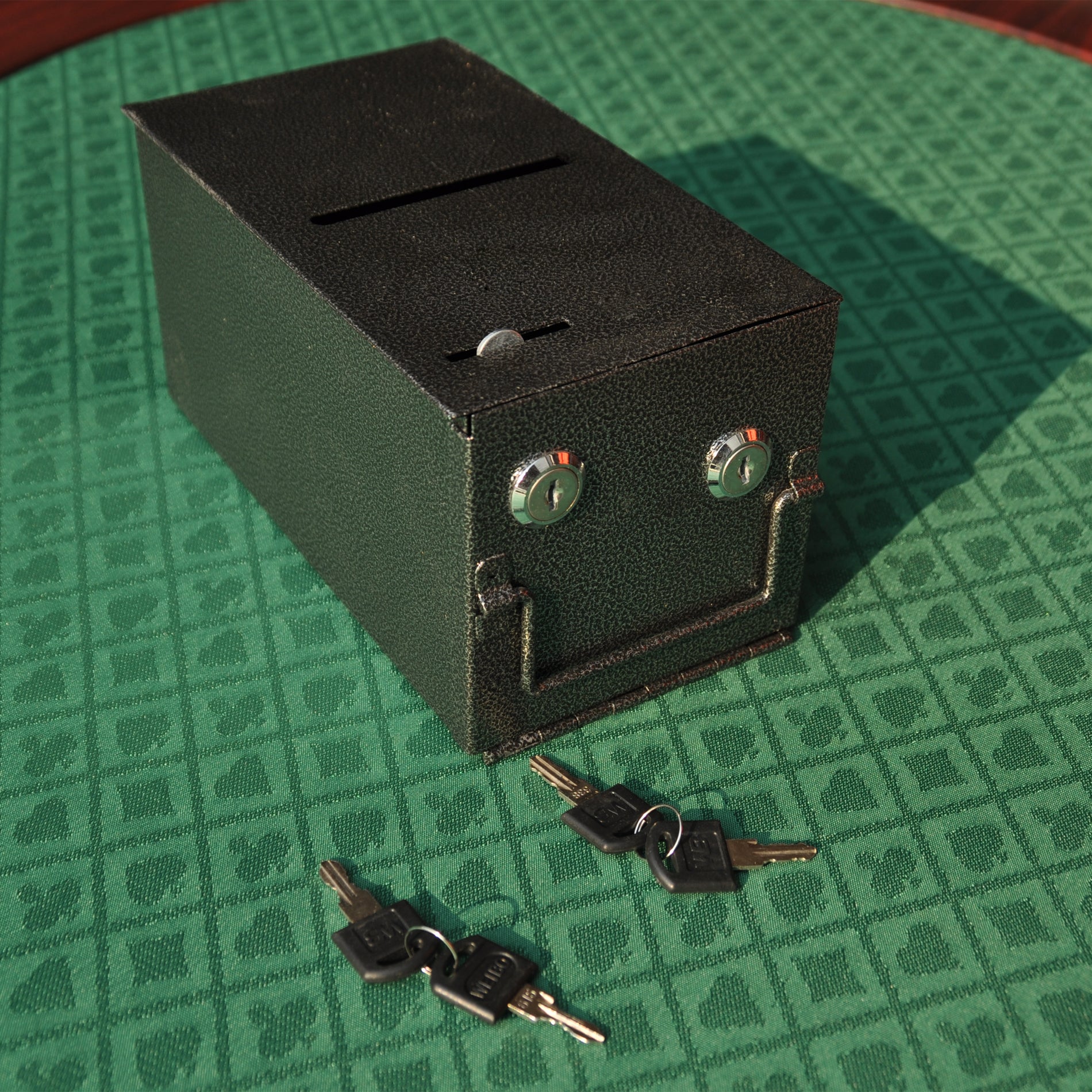 96" Poker Table Model 16367 Green With U Shape Legs, Drox Box, Chips Tray Green Primary Living Space Modern Wood