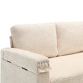 United Sectional Sofa Reversible Sectional Sleeper Sectional Sofa With Storage Chaise Beige Chenille