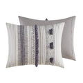 3 Piece Cotton Duvet Cover Set Queen Multicolor Cotton
