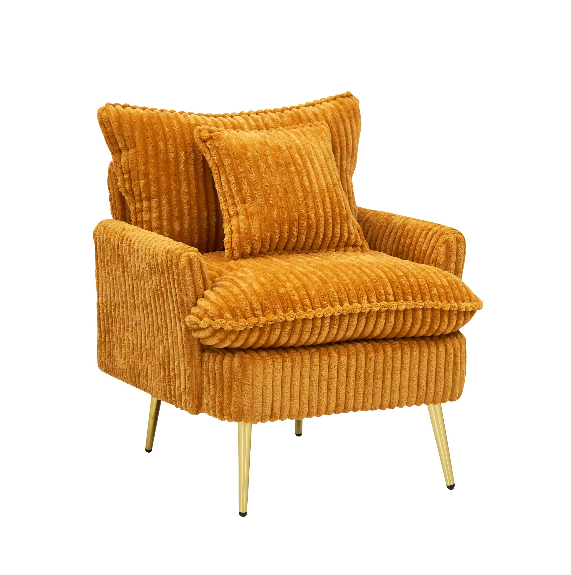 24003 Seat Office, Home, Children'S Use, Princess Chair, Leisure Chair Yellow Corduroy
